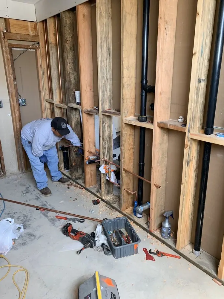 Commercial rough-in plumbing for Water Heater Replacement in Inkster